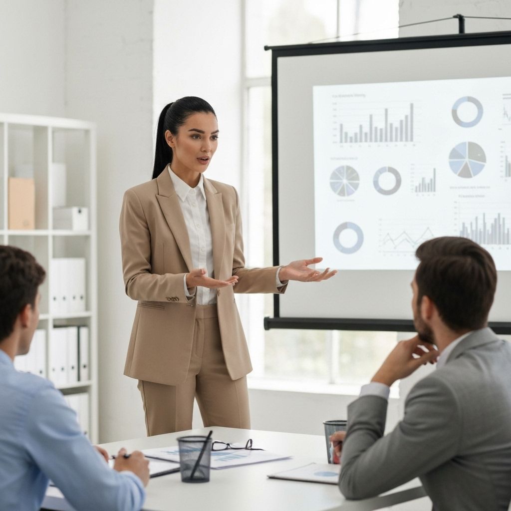 Professional accountant meeting